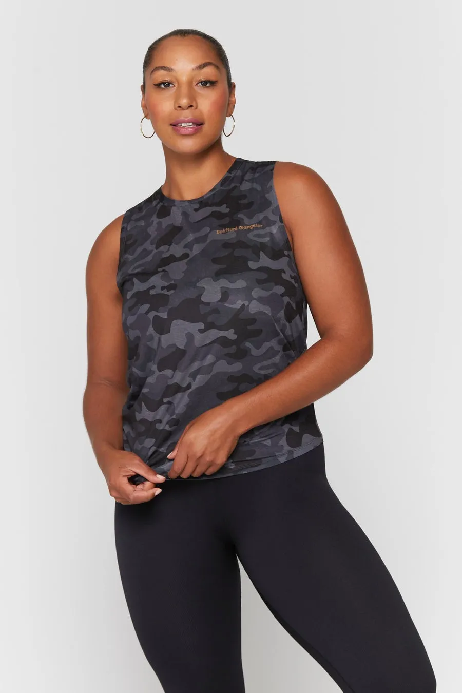 SP23611008 Camo Active Muscle Tank