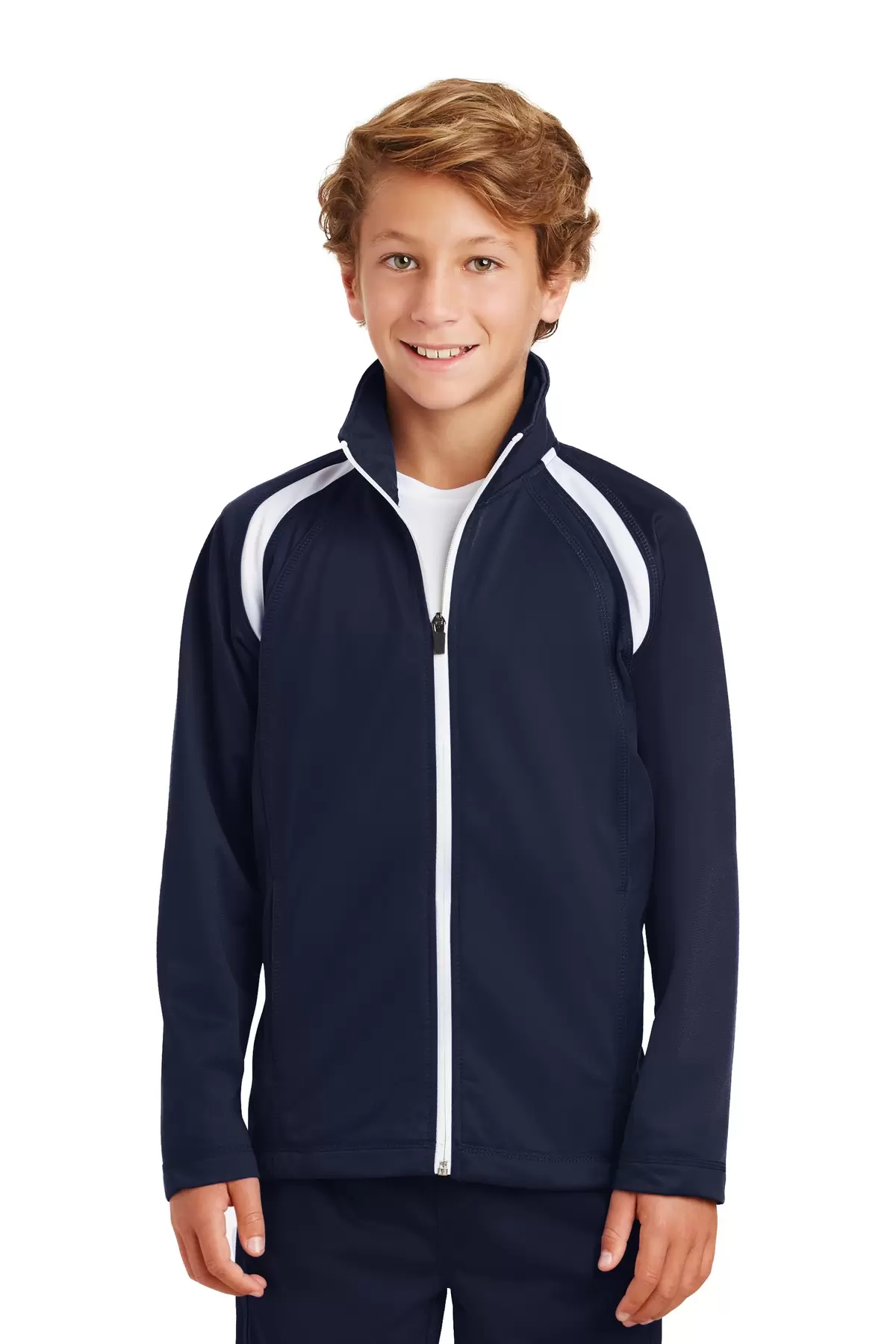 Sport Tek Youth Tricot Track Jacket YST90 SKU: YST90