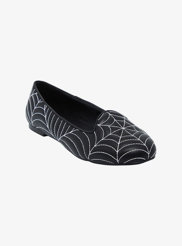 Strange Cvlt Lydia Web Glow-In-The-Dark Flats