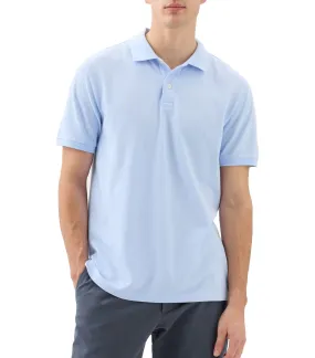 Stretch Pique Polo Shirt Bicoastal Blue