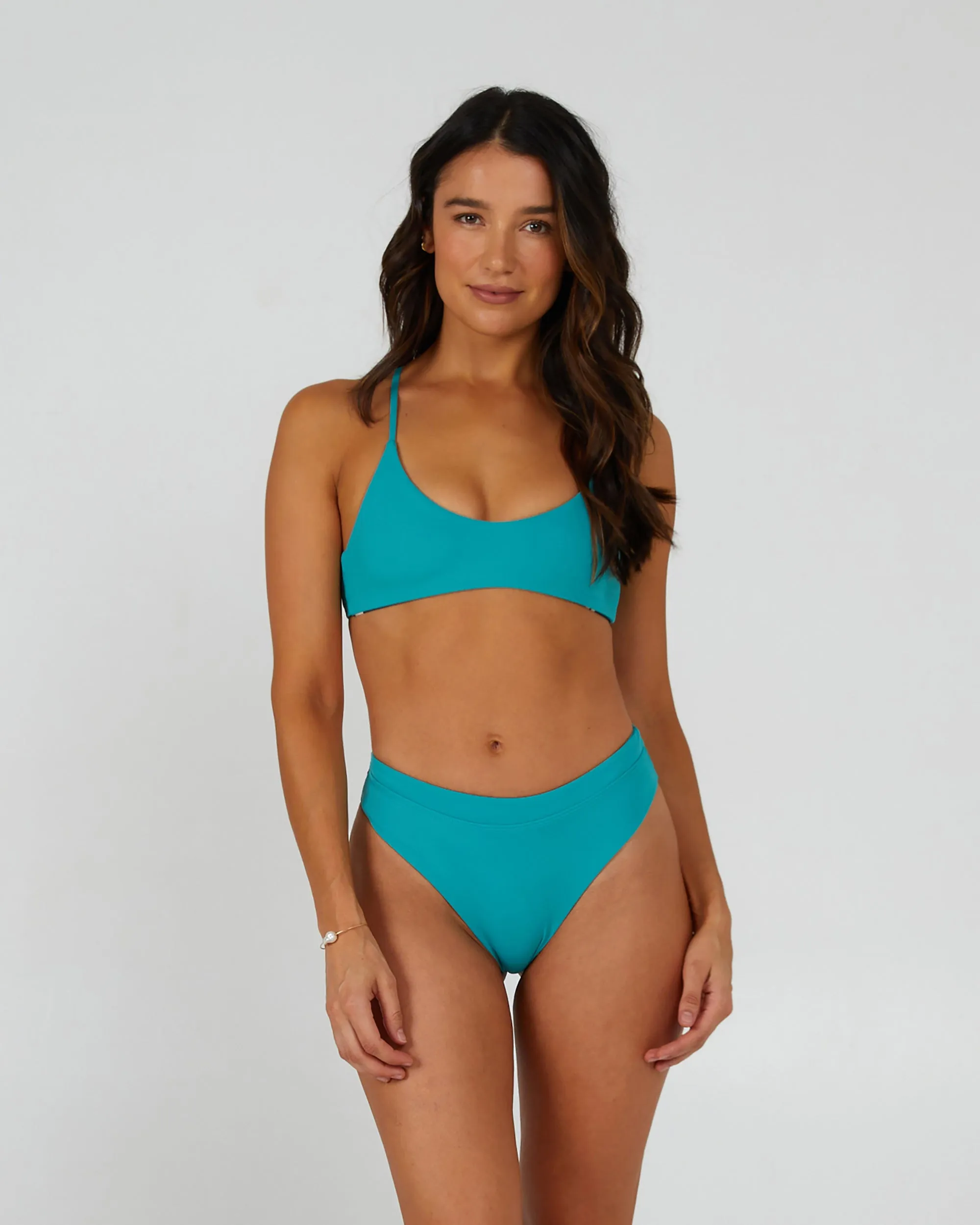 Tandem Sea Green Reversible Bikini Top