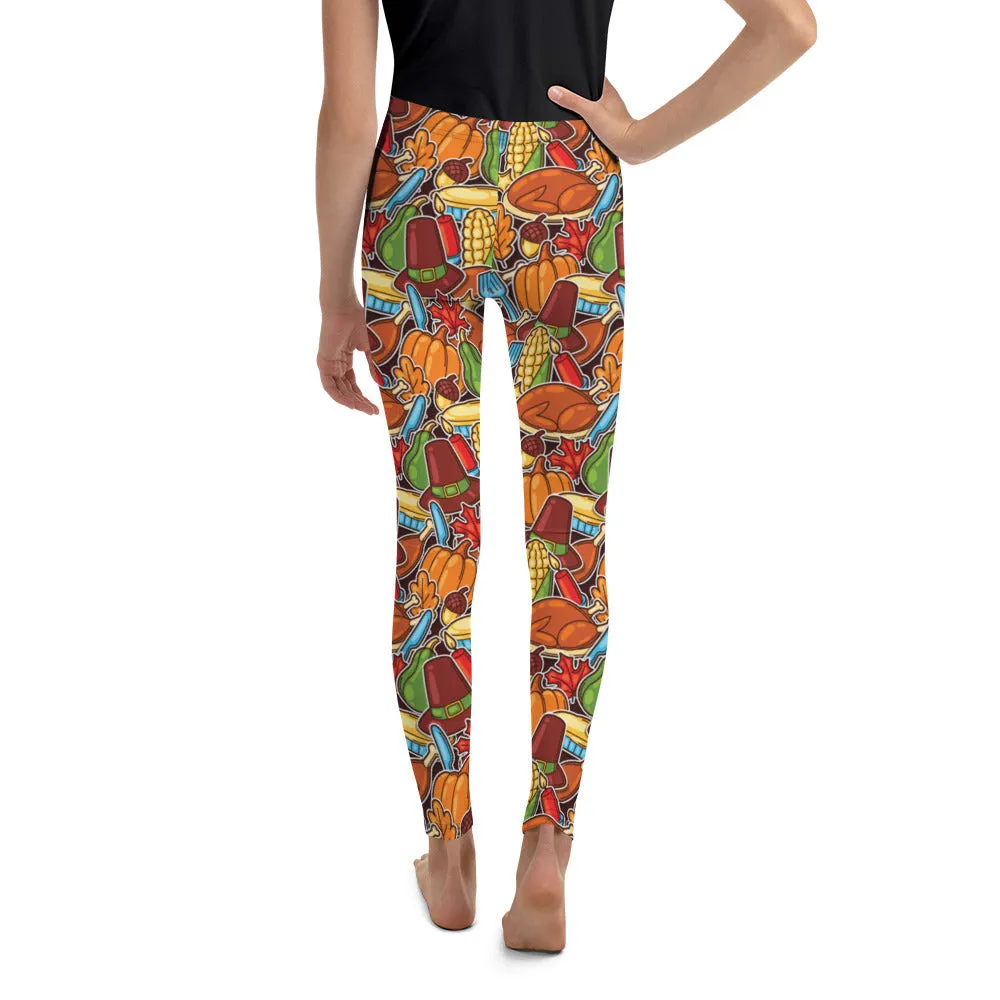 Thanksgiving Celebration Youth Leggings