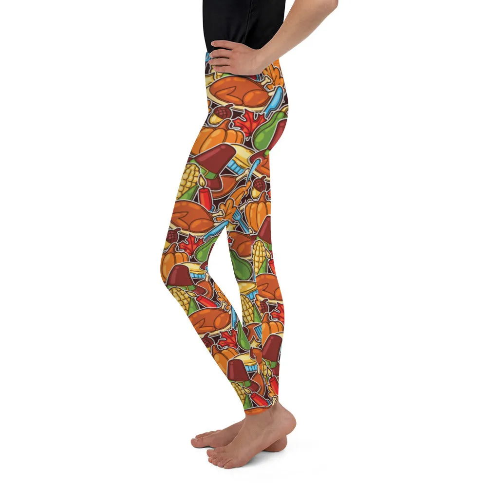 Thanksgiving Celebration Youth Leggings