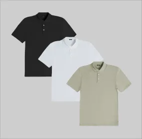 The Neutral Cloud Polo 3-Pack