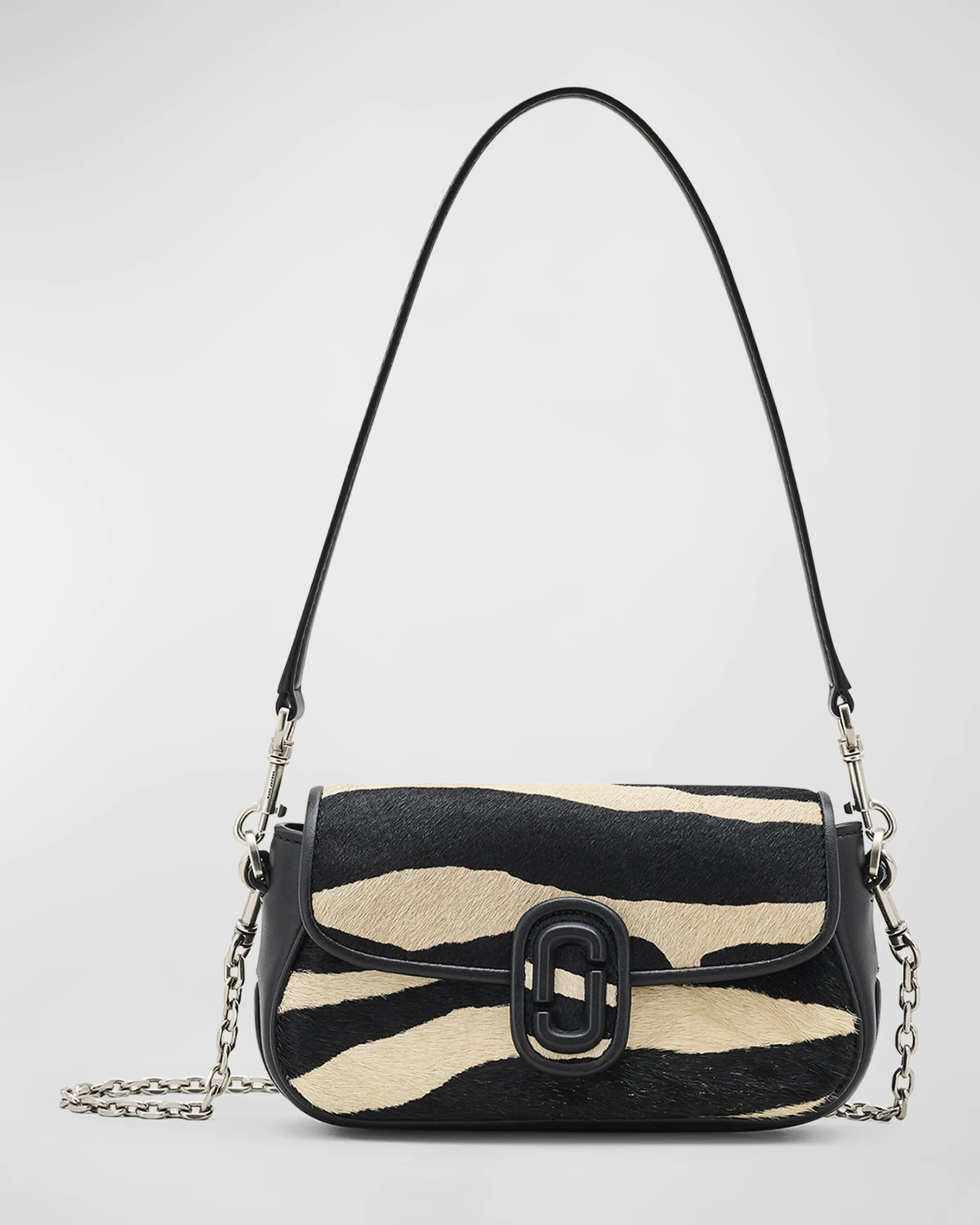 The Zebra Calf Hair Clover Shoulder Bag