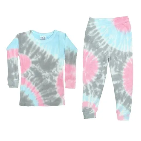 thermal 2pc tie dye pj set