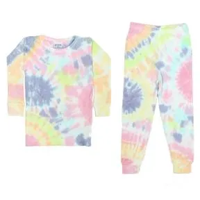 thermal 2pc tie dye pj set