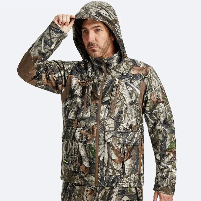 TideWe Inferno Men's Camo Heated Hunting Jacket with Battery Pack