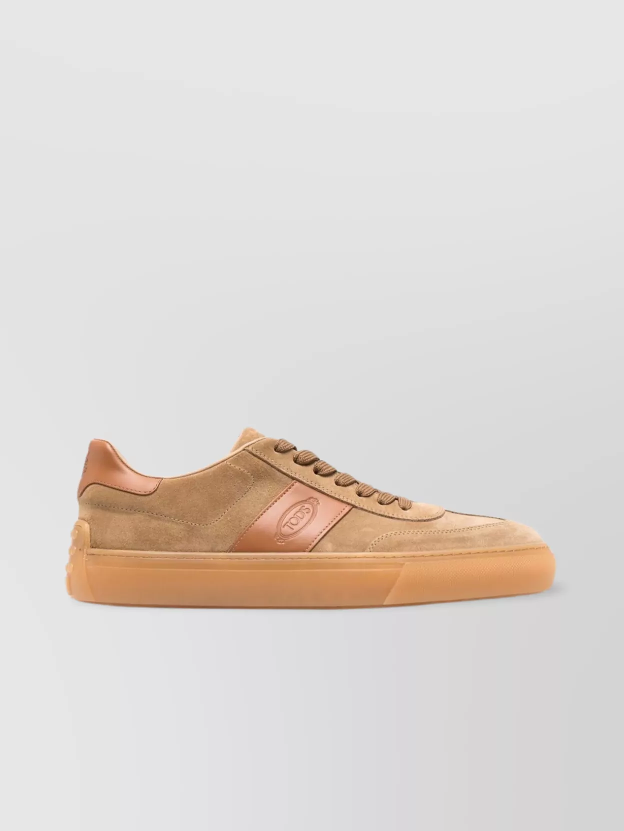 Tod's   Calf suede round toe low-top sneakers