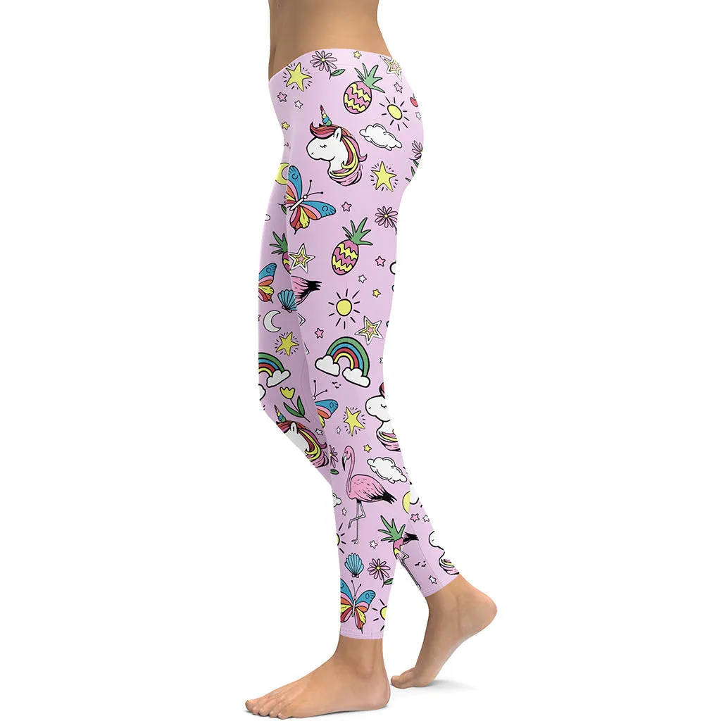 Unicorn Print Leggings