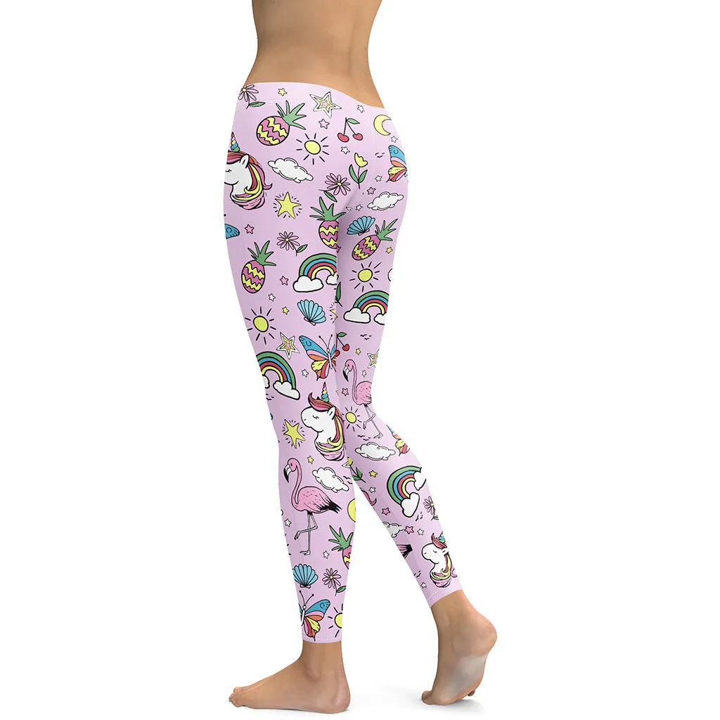 Unicorn Print Leggings