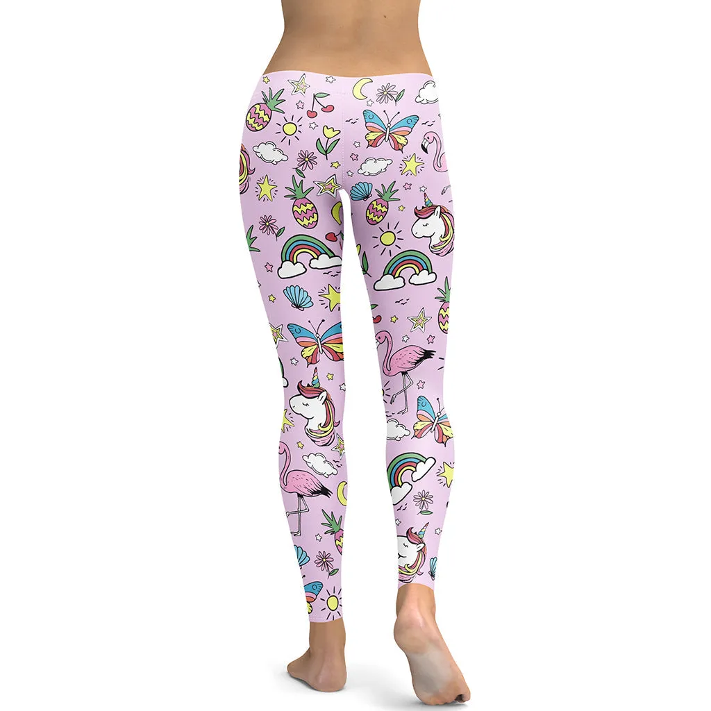 Unicorn Print Leggings