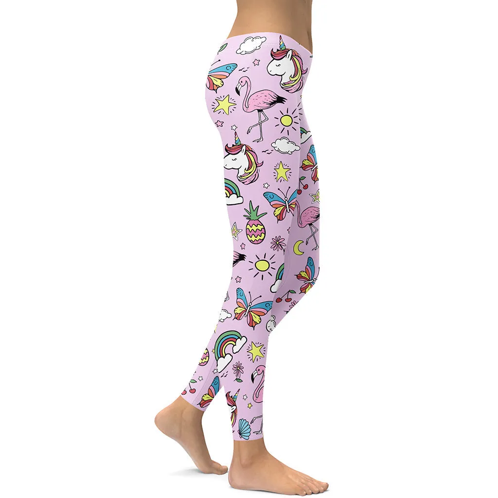 Unicorn Print Leggings