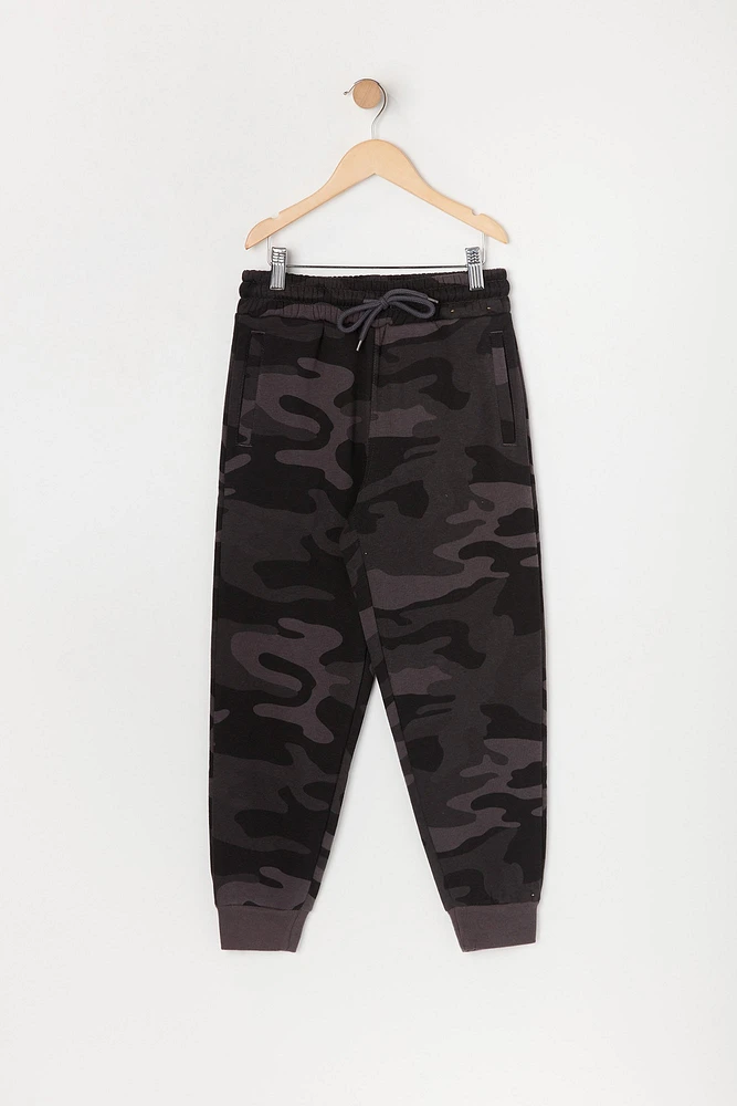 Urban Kids Boys Fleece Camo Jogger