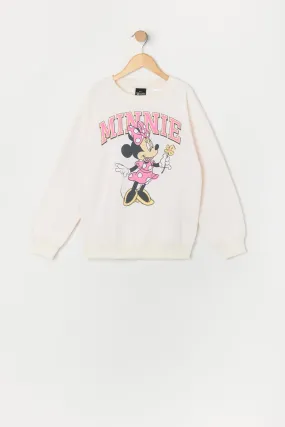 Urban Kids Girls Minnie Mouse Graphic Fleece Sweatshirt