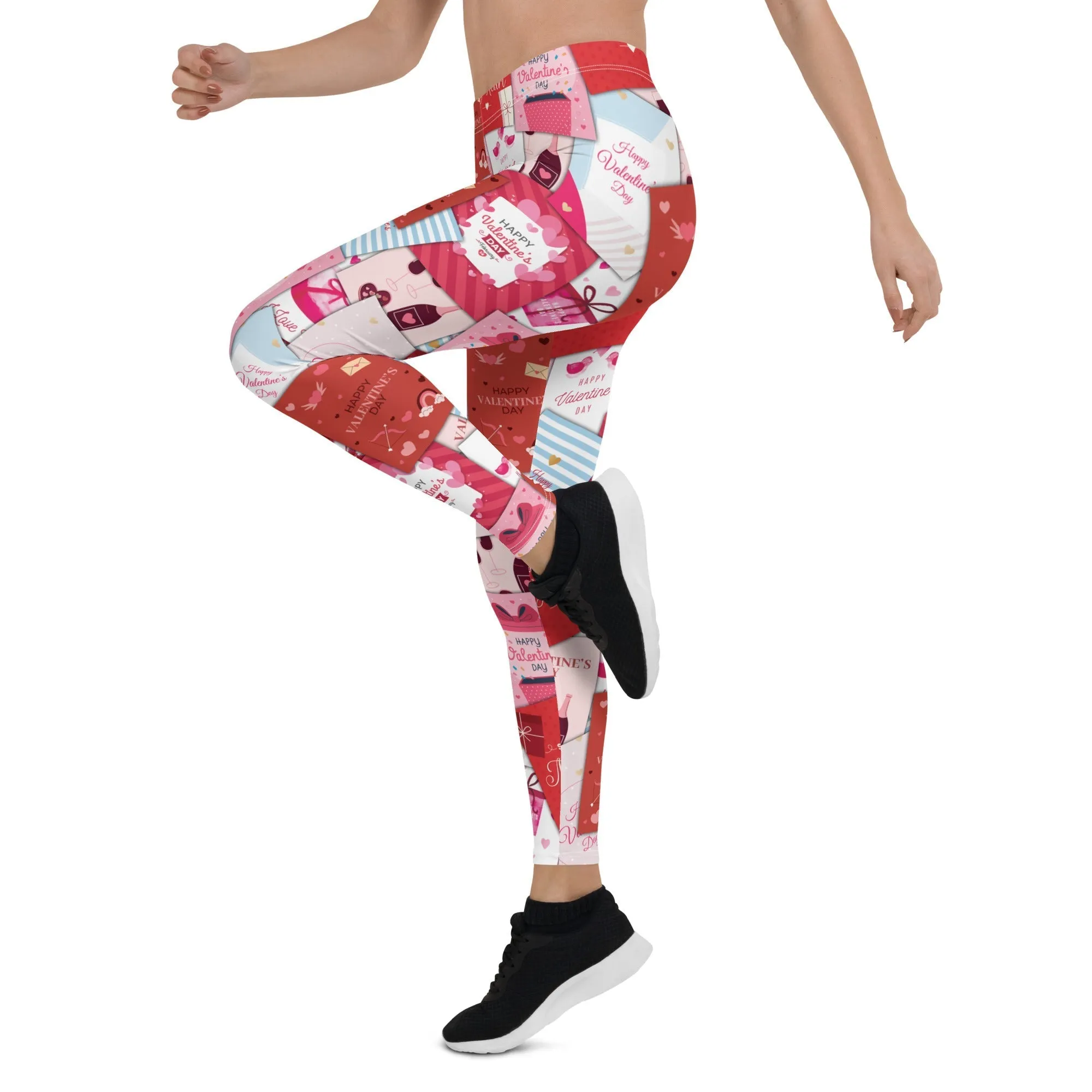 Valentine's Day Cards Leggings