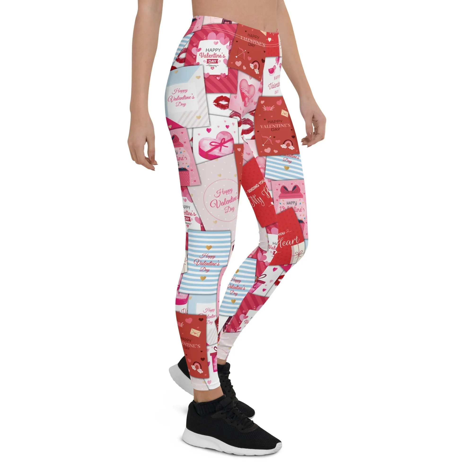 Valentine's Day Cards Leggings