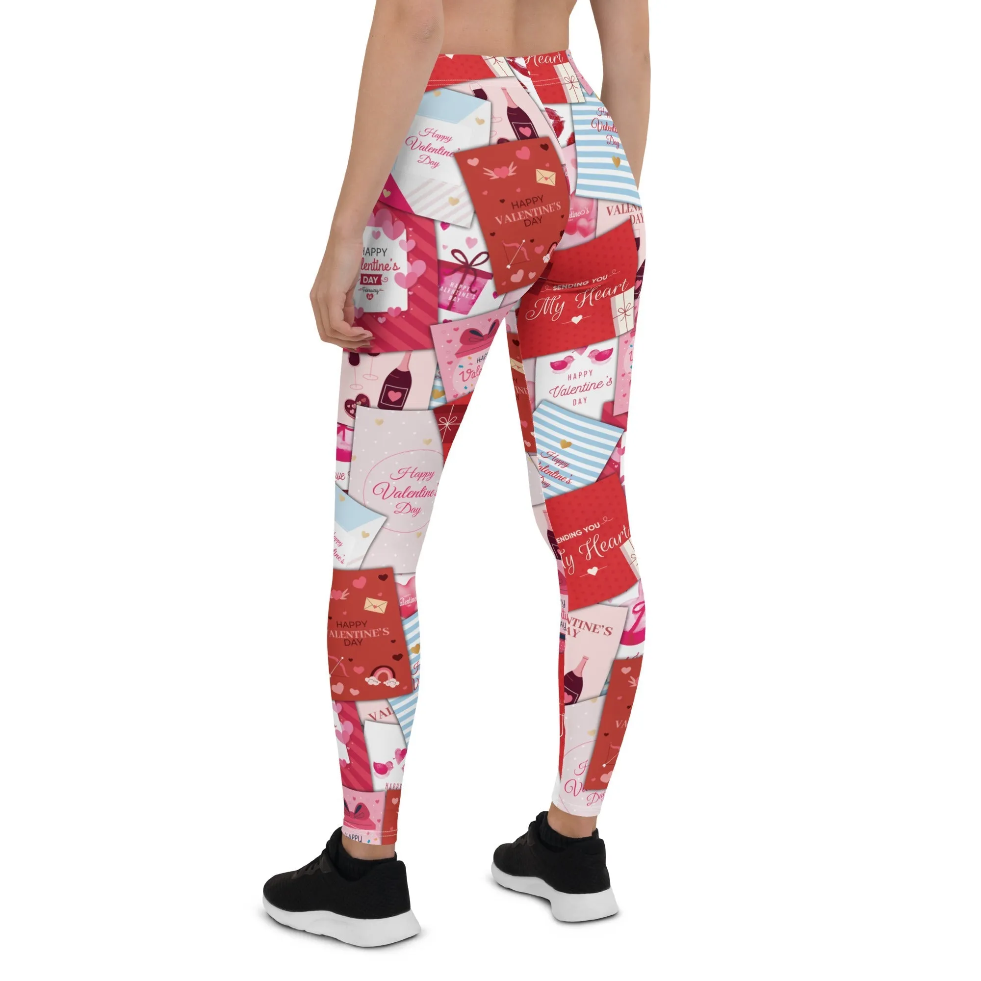 Valentine's Day Cards Leggings