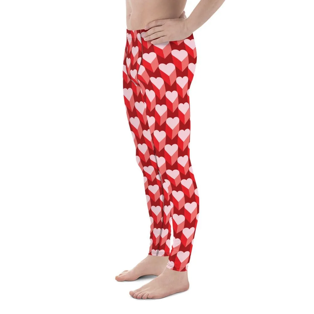 Valentine's Day Heart Men's Leggings