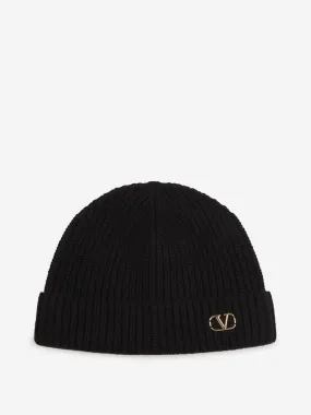 Valentino Garavani Logo Knitted Hat 