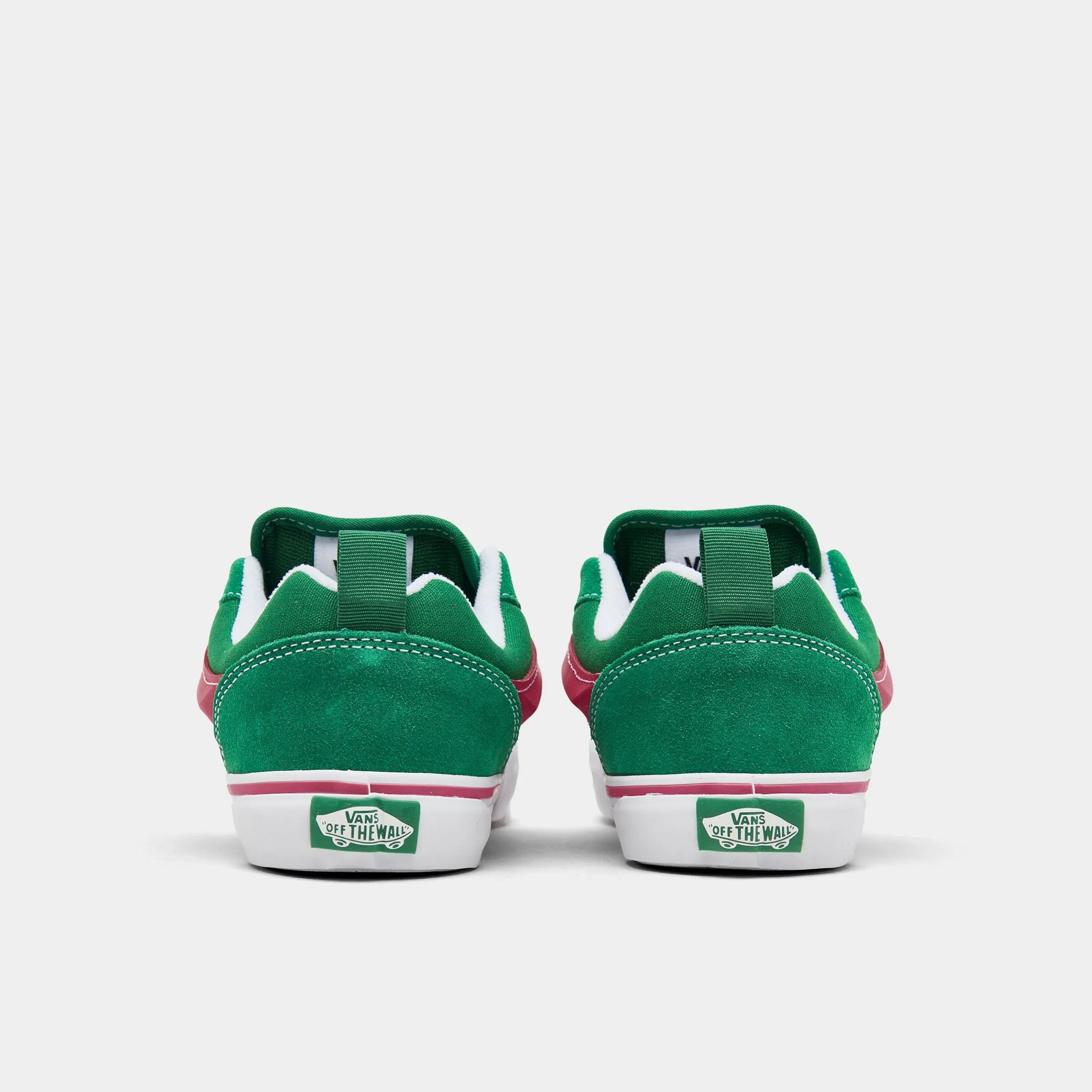 Vans Childrens' Knu Skool Green / Pink - White