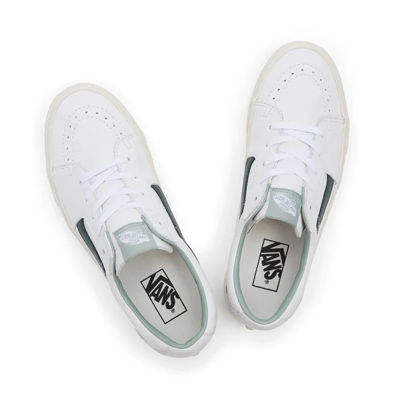 Vans Sk8-Low Premium Leather Trainers Green Gables