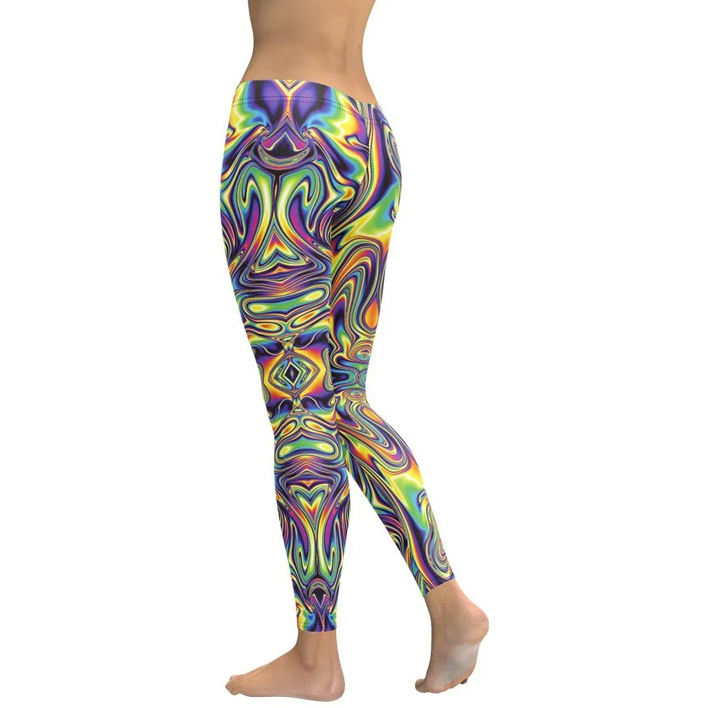 Vibrant Psychedelic Leggings