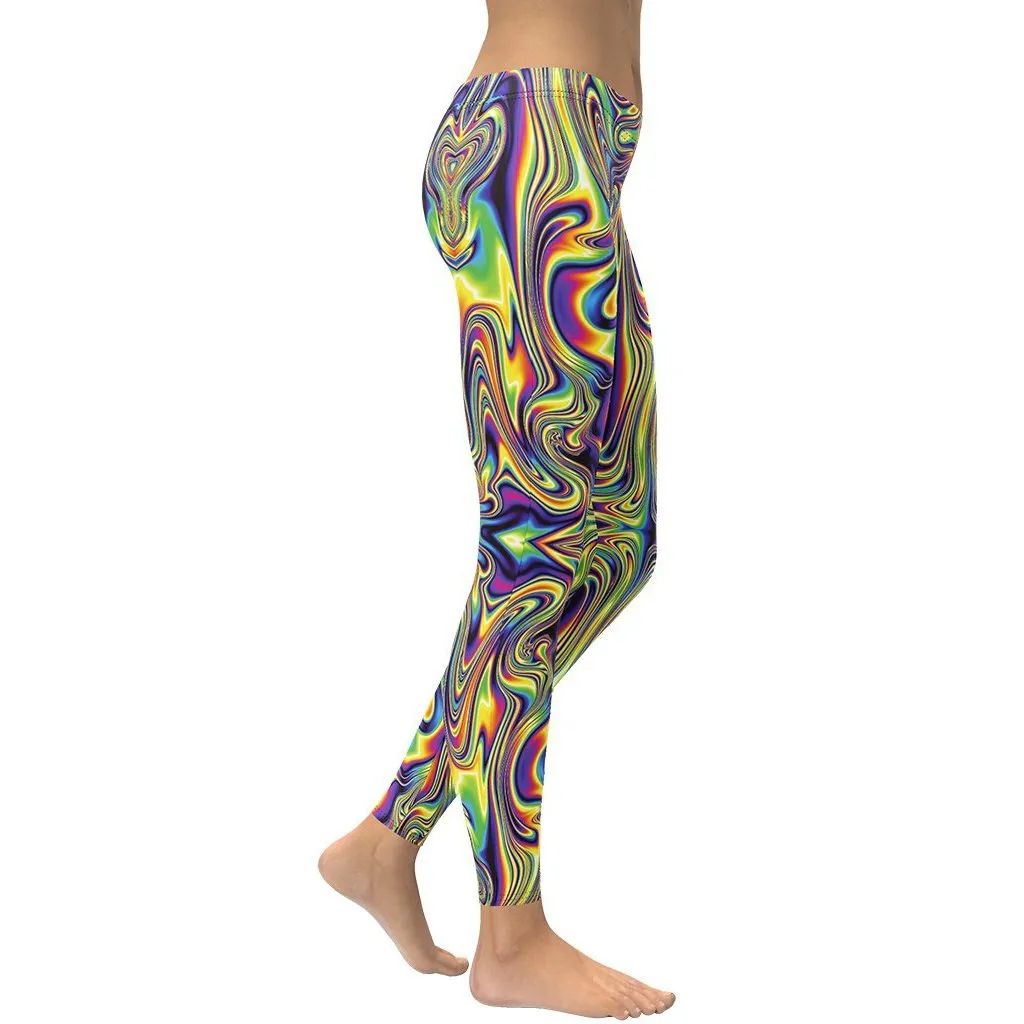 Vibrant Psychedelic Leggings