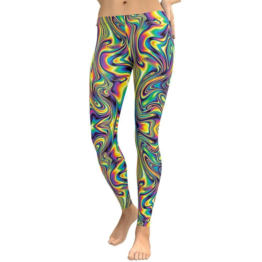 Vibrant Psychedelic Leggings