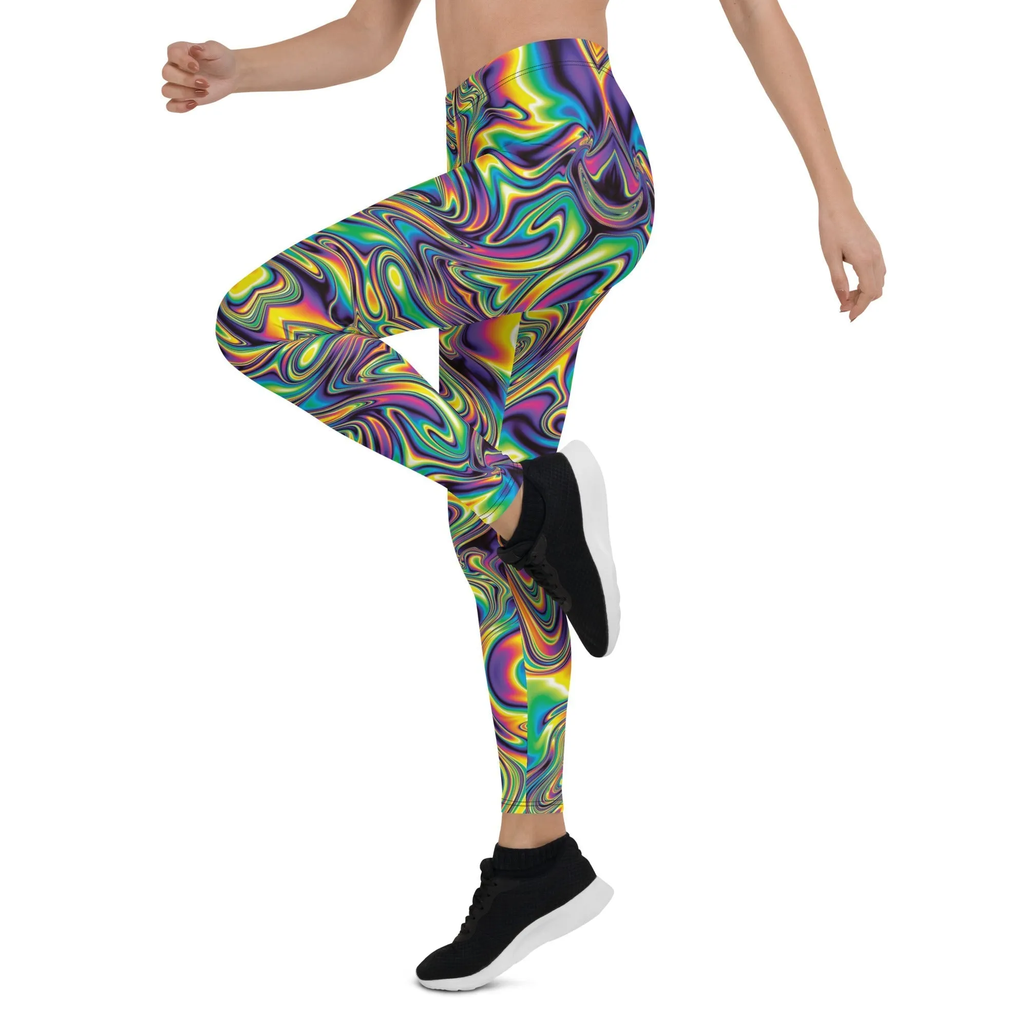 Vibrant Psychedelic Leggings