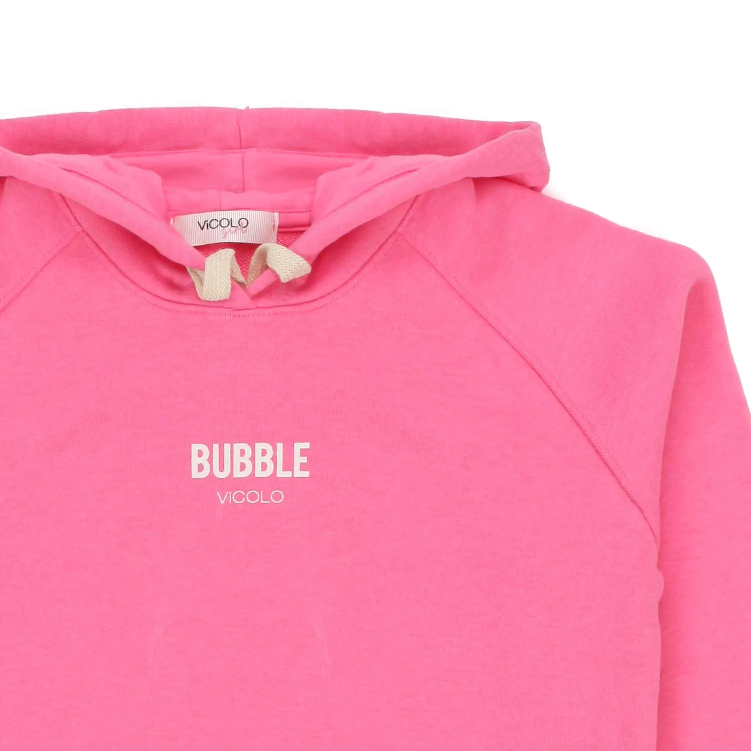 Vicolo Bubble Fuchsia Hoodie For Girl