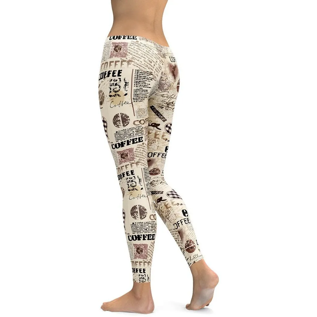 Vintage Coffee Leggings