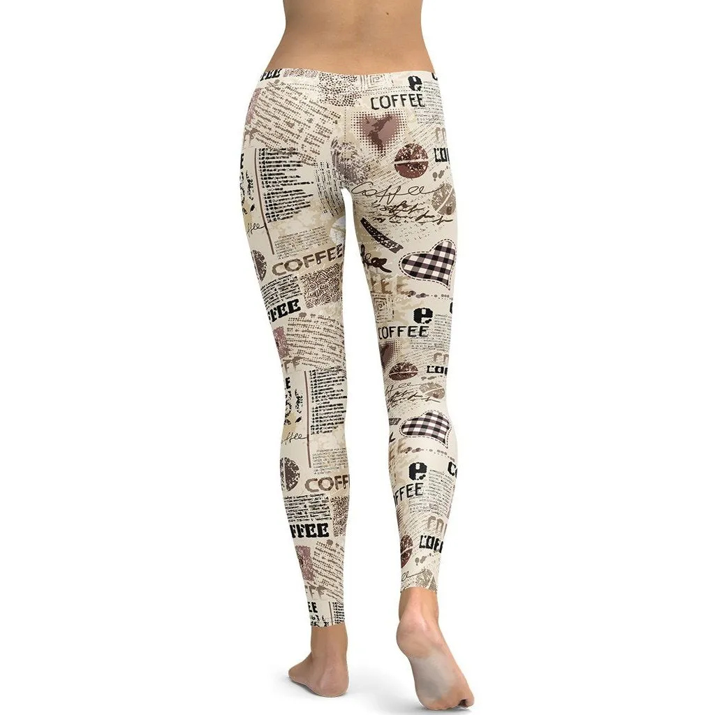 Vintage Coffee Leggings