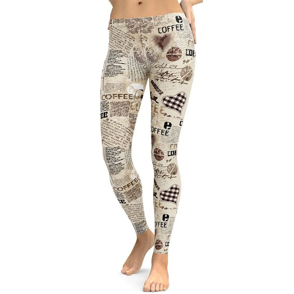 Vintage Coffee Leggings