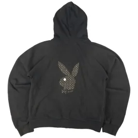 Vintage Playboy Monogram Zip Up Hoodie Womens Size M | Second Wave Vintage