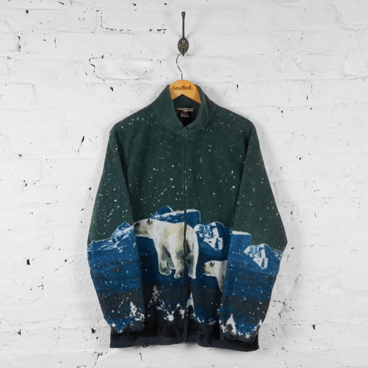 Vintage Polar Bear Fleece - Blue - L