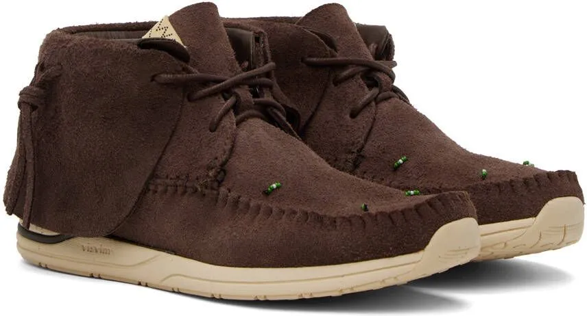 Visvim Brown FBT Lhamo-Folk Sneakers