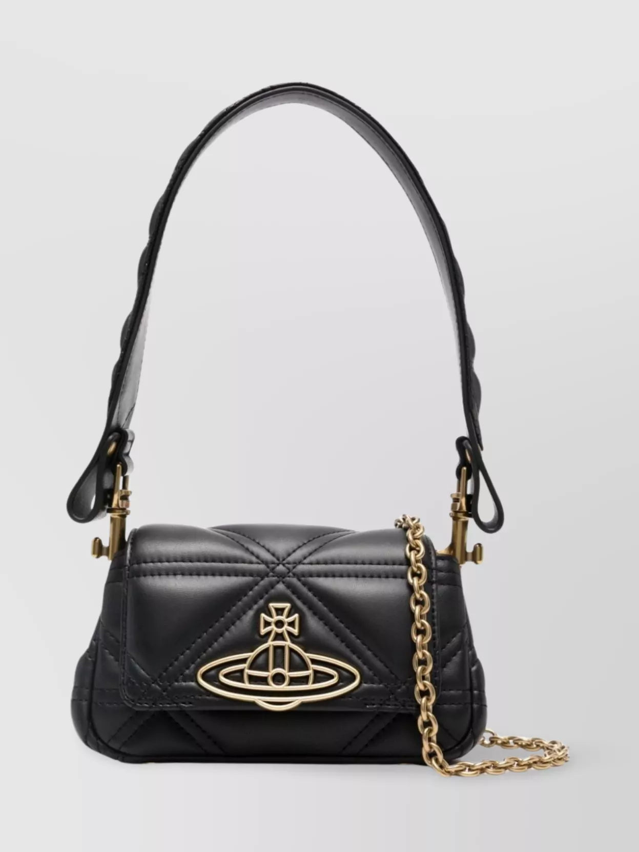 Vivienne Westwood   Quilted chain-link shoulder bag