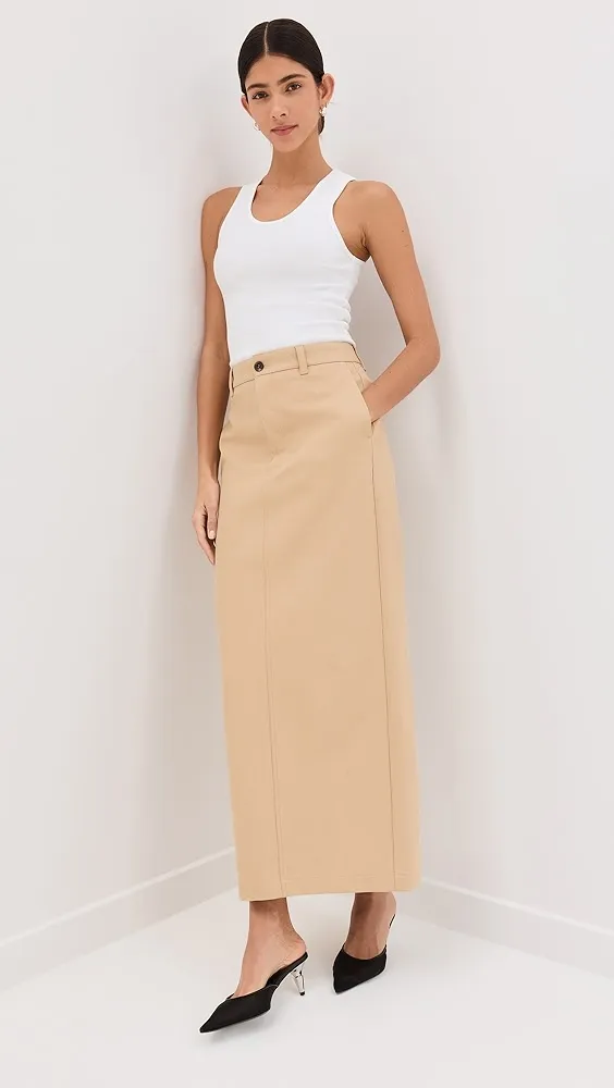 WARDROBE.NYC   Drill Column Skirt 