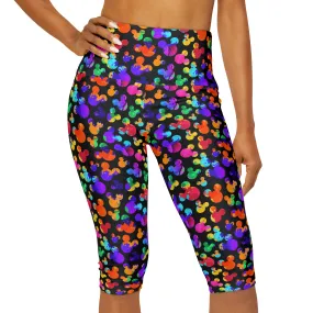 Watercolor Athletic Capri Leggings