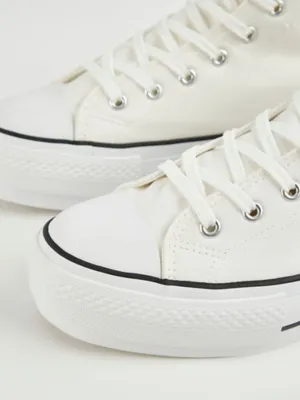 White High Top Trainers | Women | George at ASDA