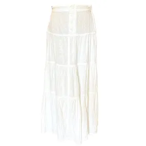 White Maxi Skirt - 8