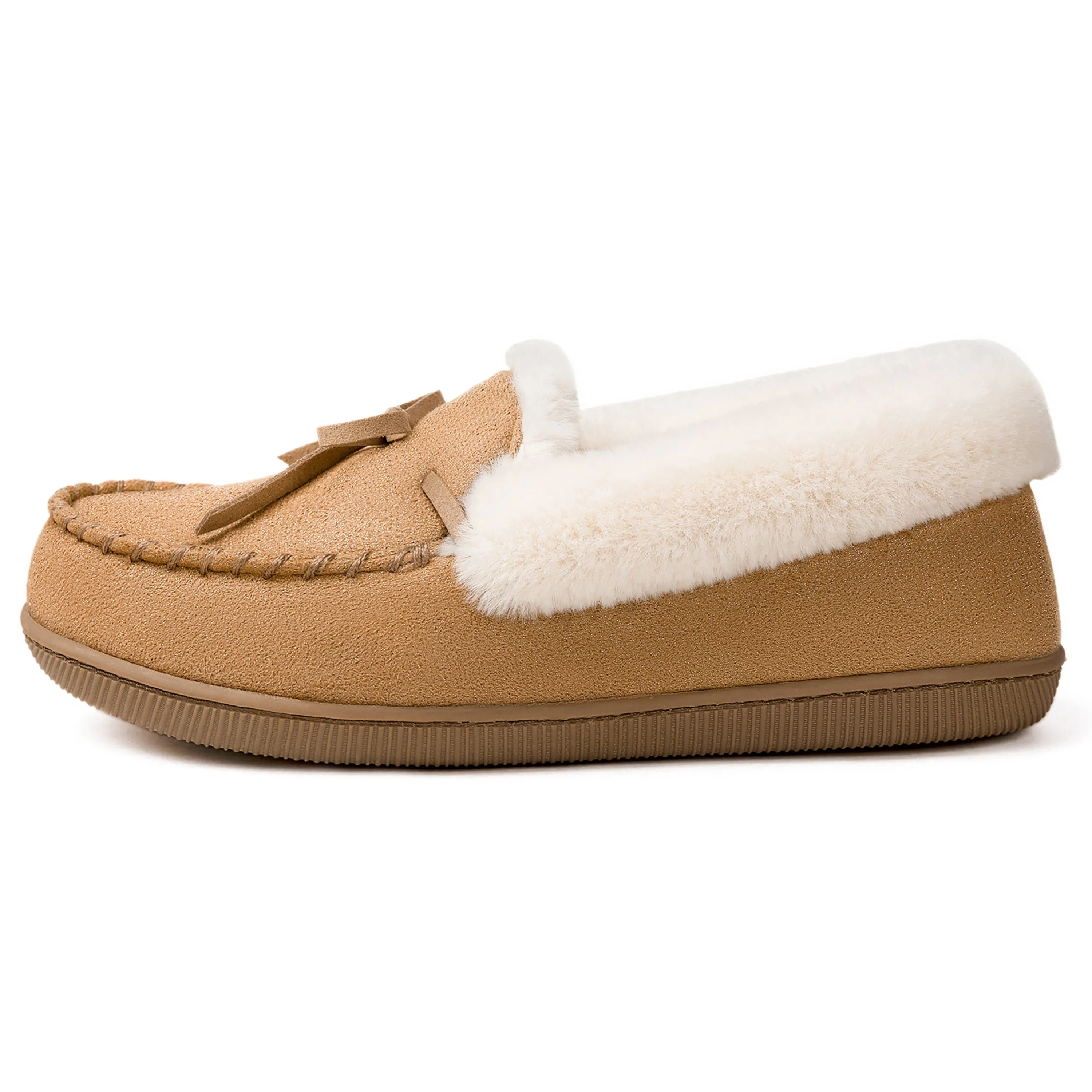 Women's Caroline Glittered Moccasin Slipper