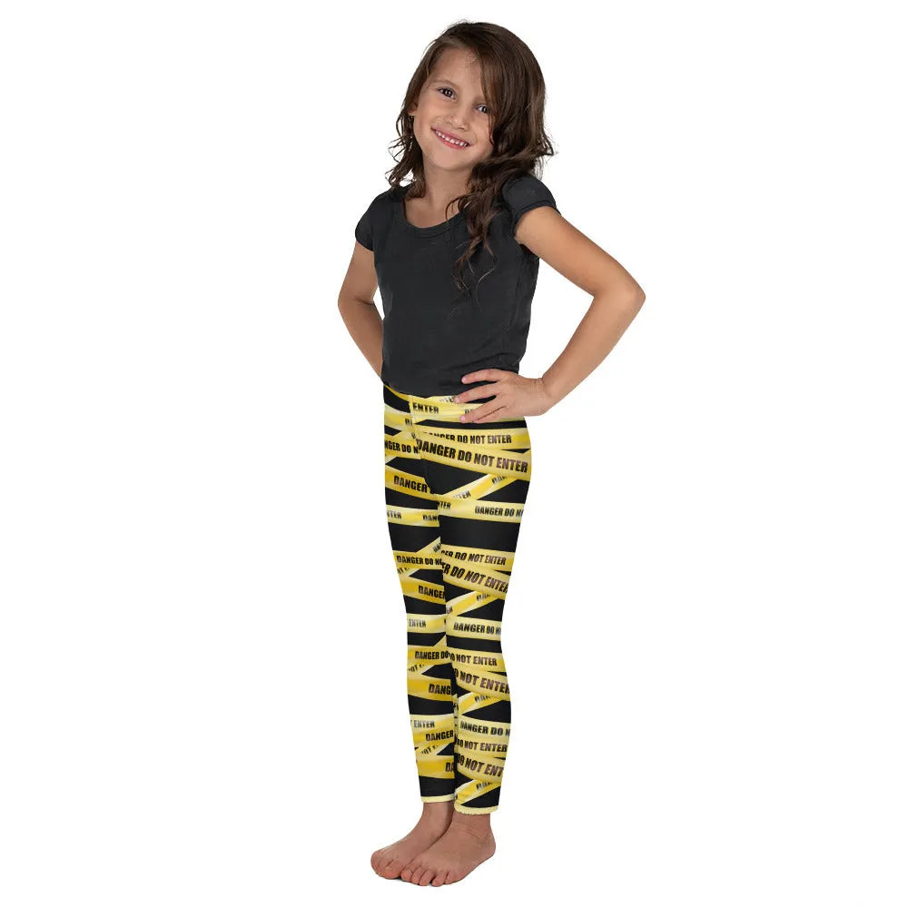 Yellow Tape Kid's Leggings