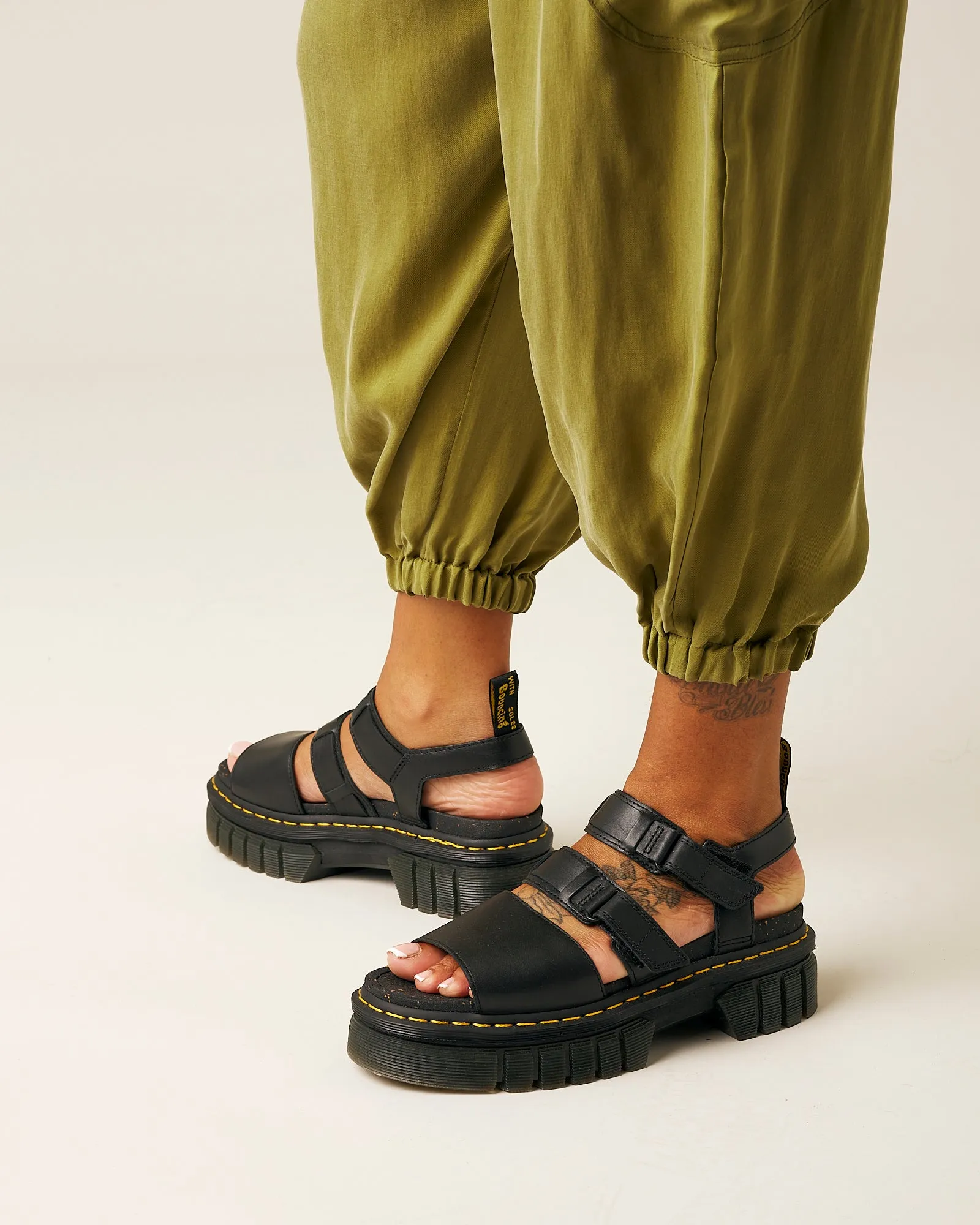 Yoli Cupro Trousers - Olive Oil